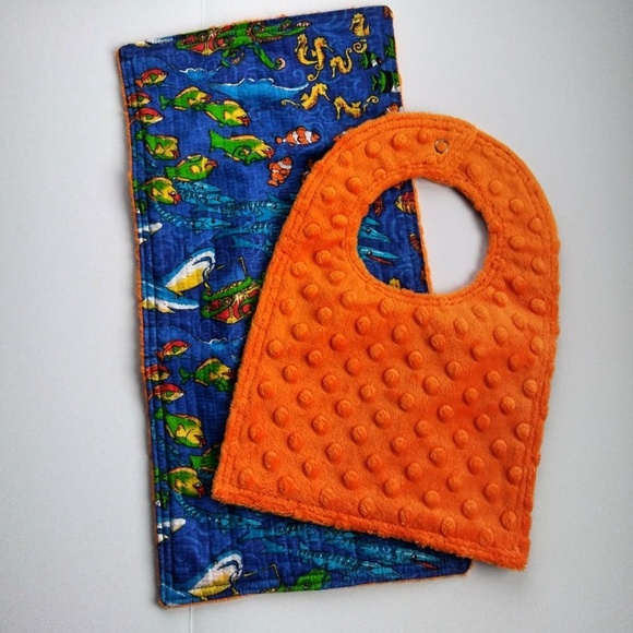 Baby Bib & Wipe - Handcrafted - Picture 3 of 4